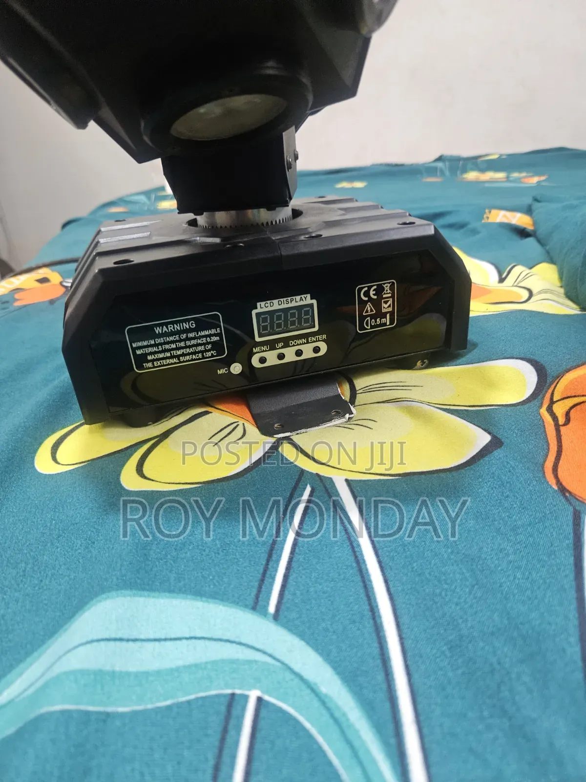 Pro 12 Colors Double Moving Rotatable Stage Light With Laser