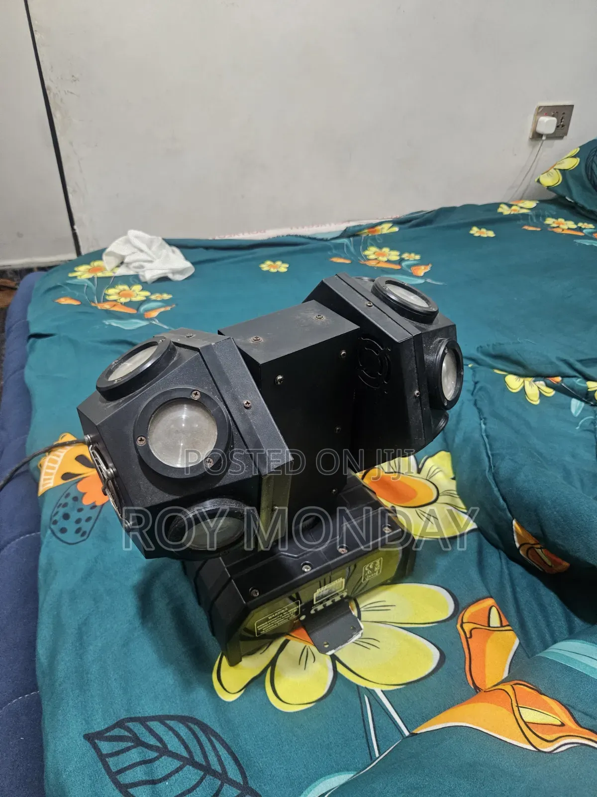 Pro 12 Colors Double Moving Rotatable Stage Light With Laser