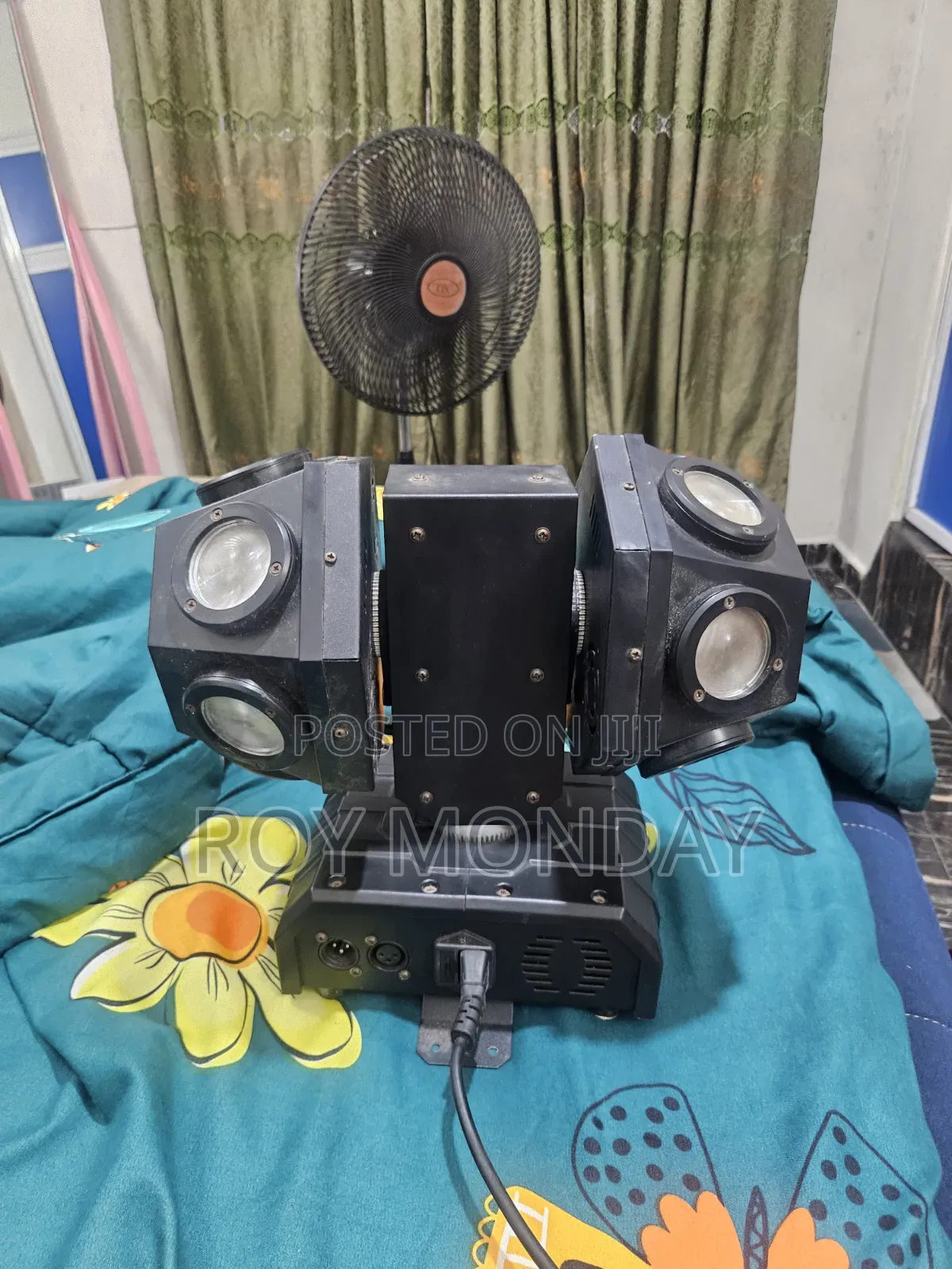 Pro 12 Colors Double Moving Rotatable Stage Light With Laser