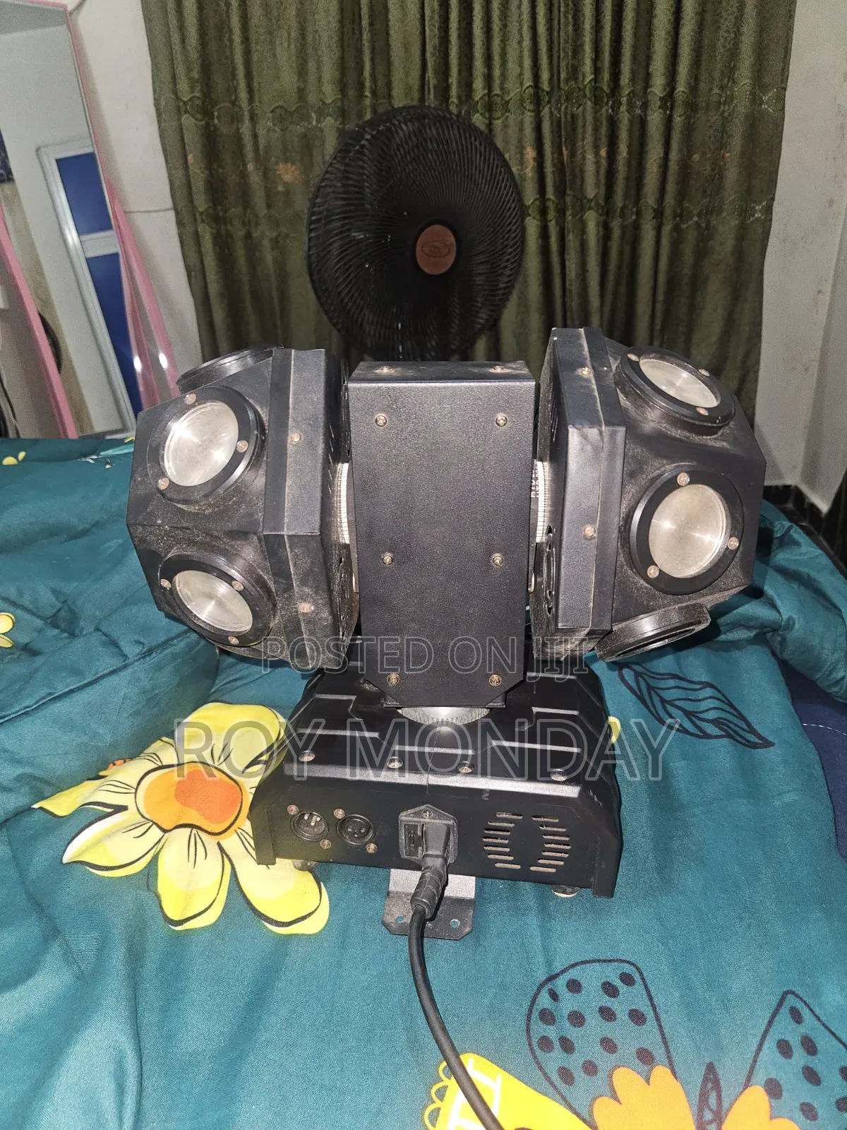 Pro 12 Colors Double Moving Rotatable Stage Light With Laser