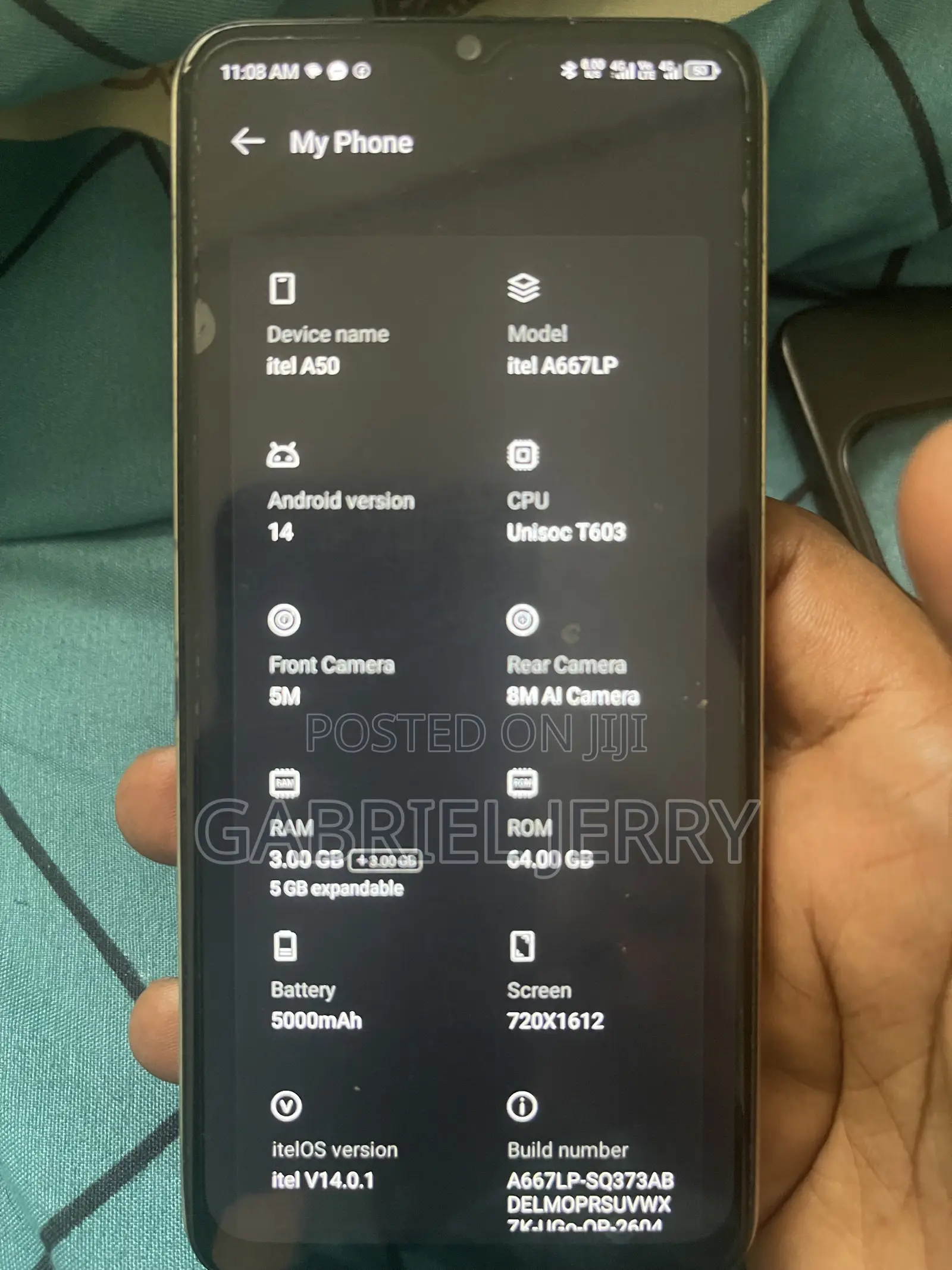 Itel A50 128 GB Gold