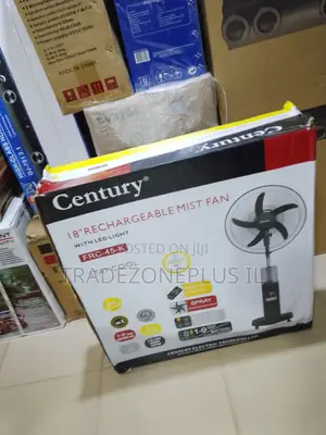 18inch Century Compact Rechargeable Fan With Mist Function