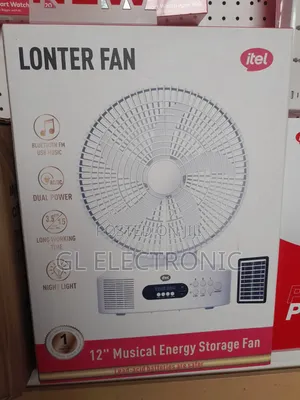 Itel Table Solar Fan