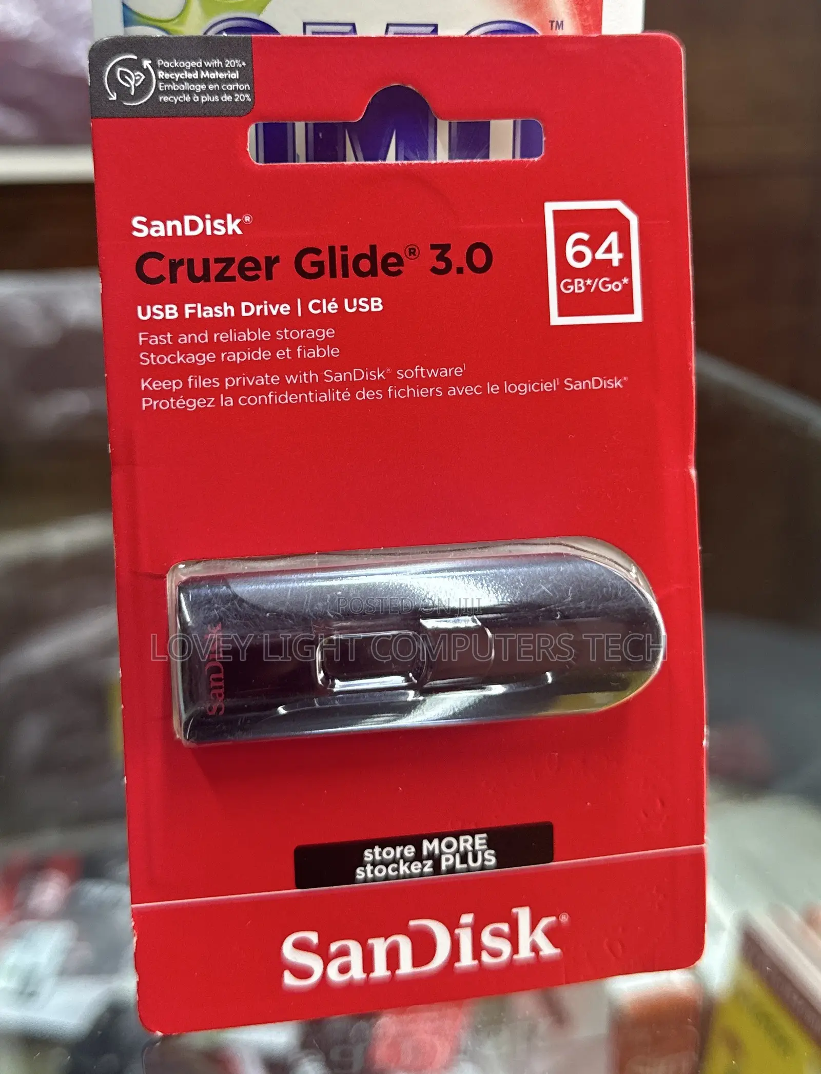 64GB SanDisk Cruzer Glide 3.0 USB Flash Drive