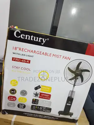Rechargeable Century 18 Inch Fan FRC-45K With LED