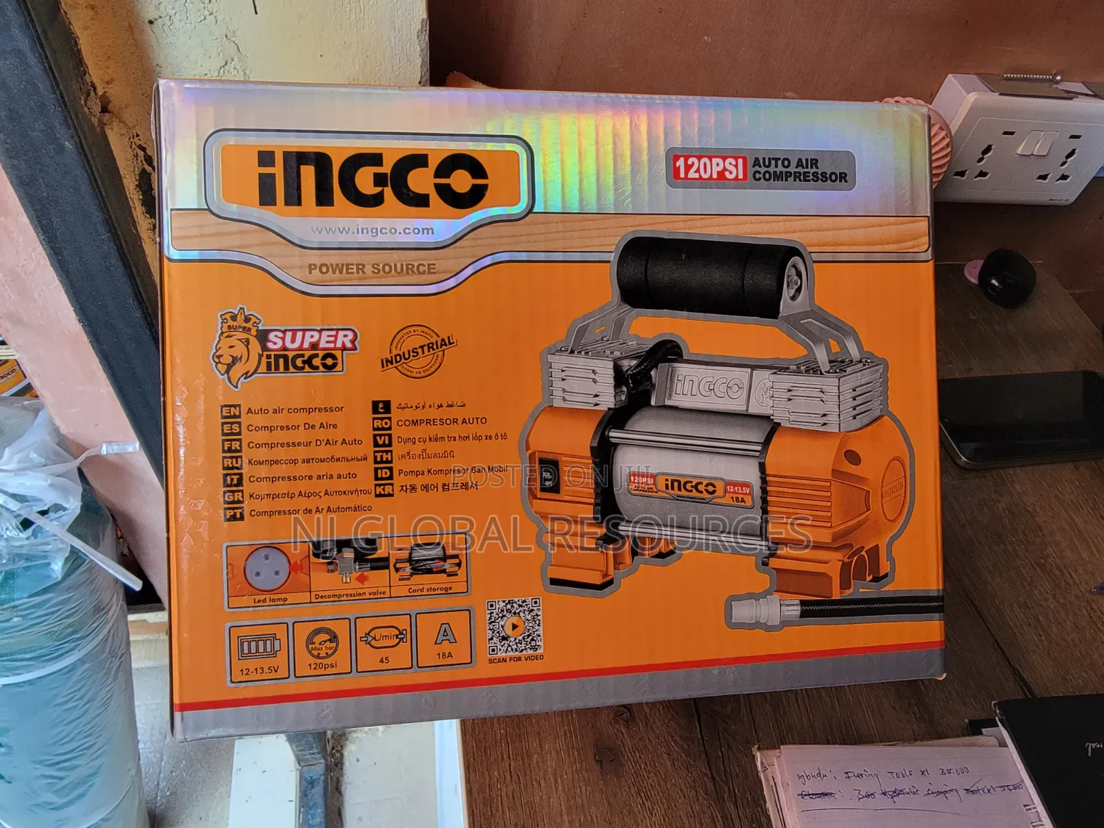 Auto Air Compressor Ingco
