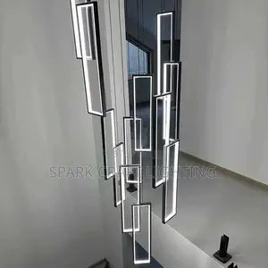 Modern Geometric LED Pendant Chandelier