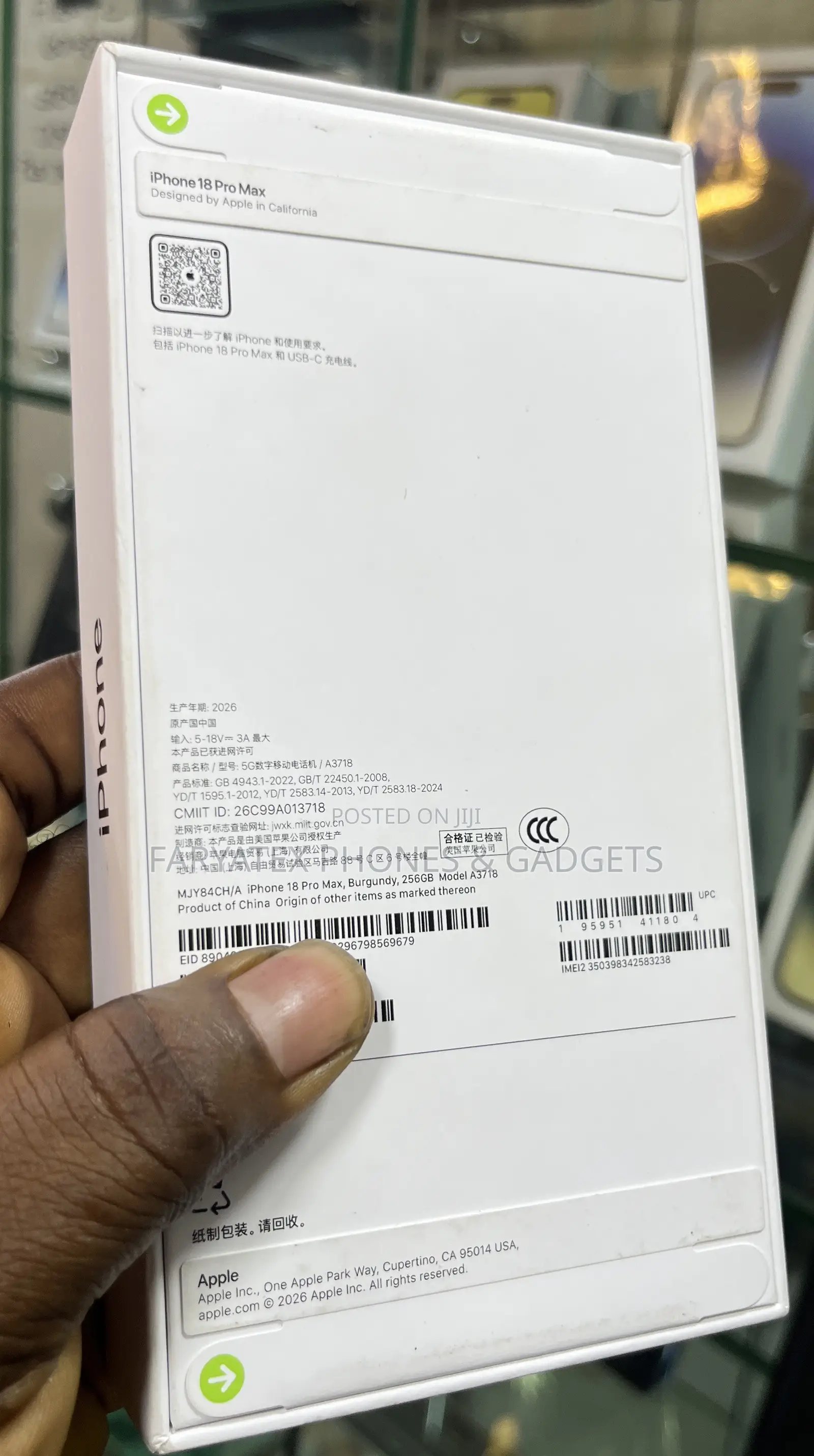 New Apple iPhone 18 Pro Max 256 GB Red