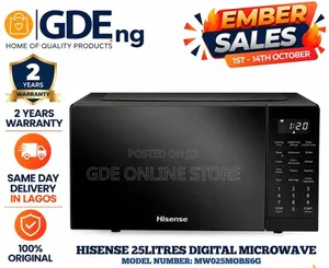 Hisense 25l Digital Microwave/Mwo25mobs6g