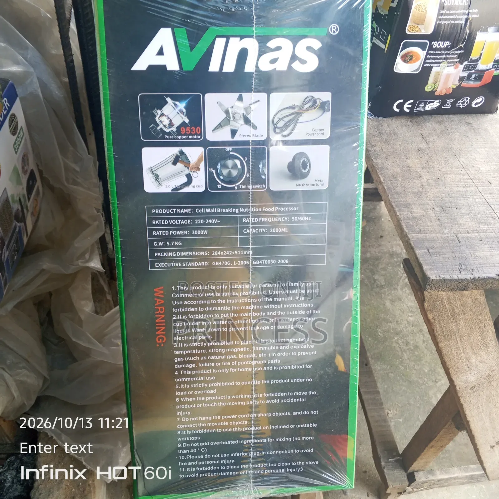 Avinas Cell Wall Breaking Nutrition Food Processor