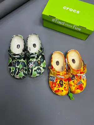 BAPE X Classic Camo Clogs