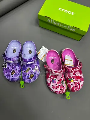 BAPE X Classic Camo Clogs