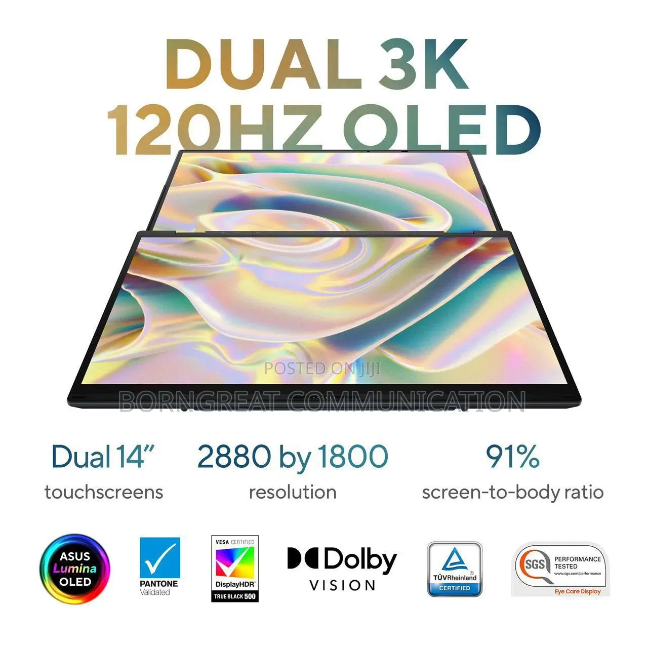 New Laptop Asus Zenbook Duo 32GB SSD 2T