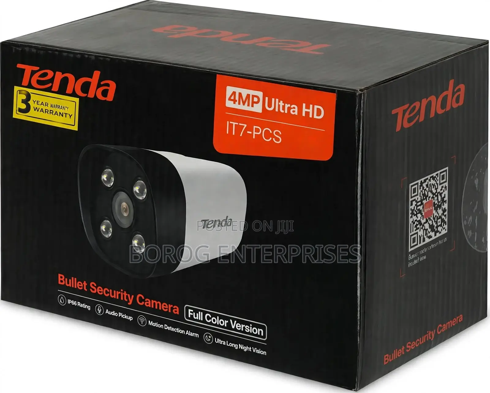 Tenda IT7-PCS 4MP PoE Full-Color Bullet Security Camera