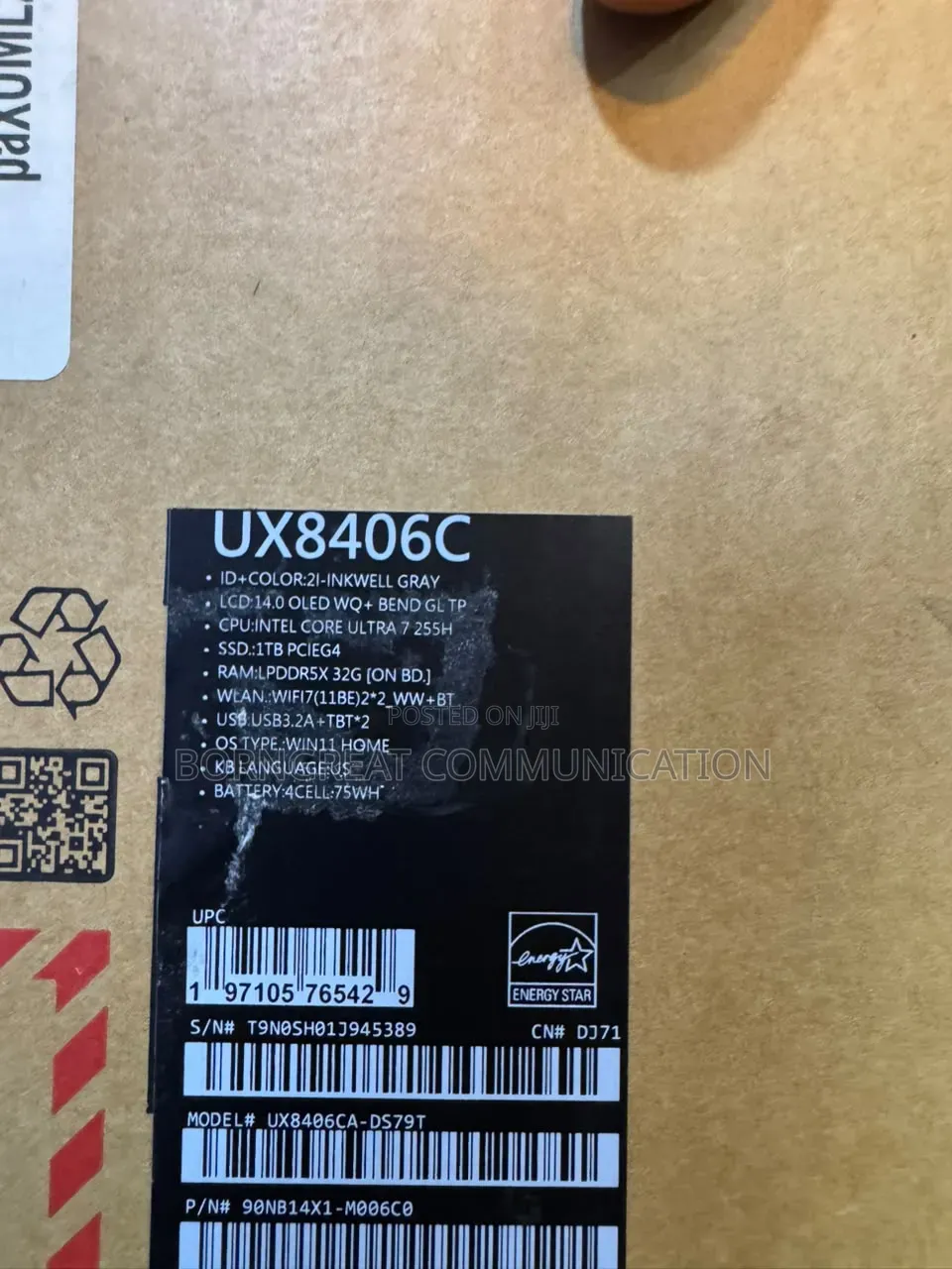 New Laptop Asus Zenbook Duo 32GB SSD 1T