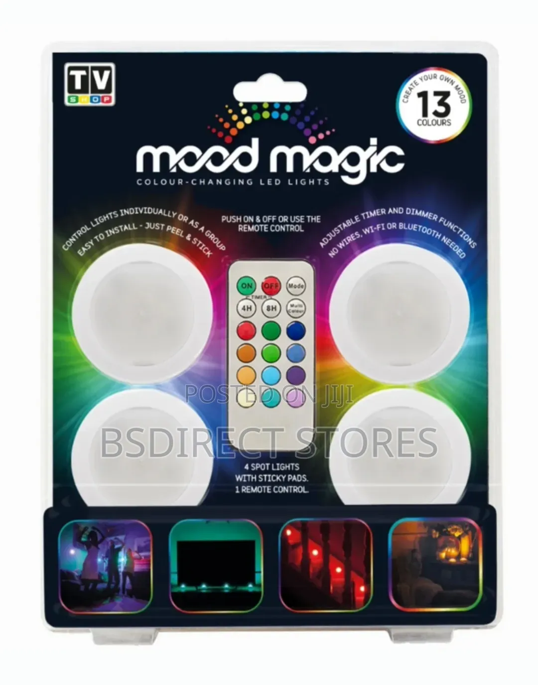 JML Mood Magic Colour Changing LED Lights Remote Controlled 13 Colours