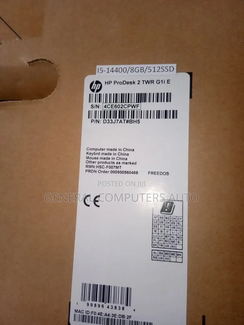 New Desktop Computer HP 8GB Intel Core i5 SSD 512GB