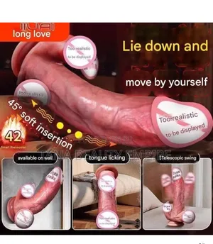Large Realistic D-Ildo for Women, Remote Control, Soft, Flesh.