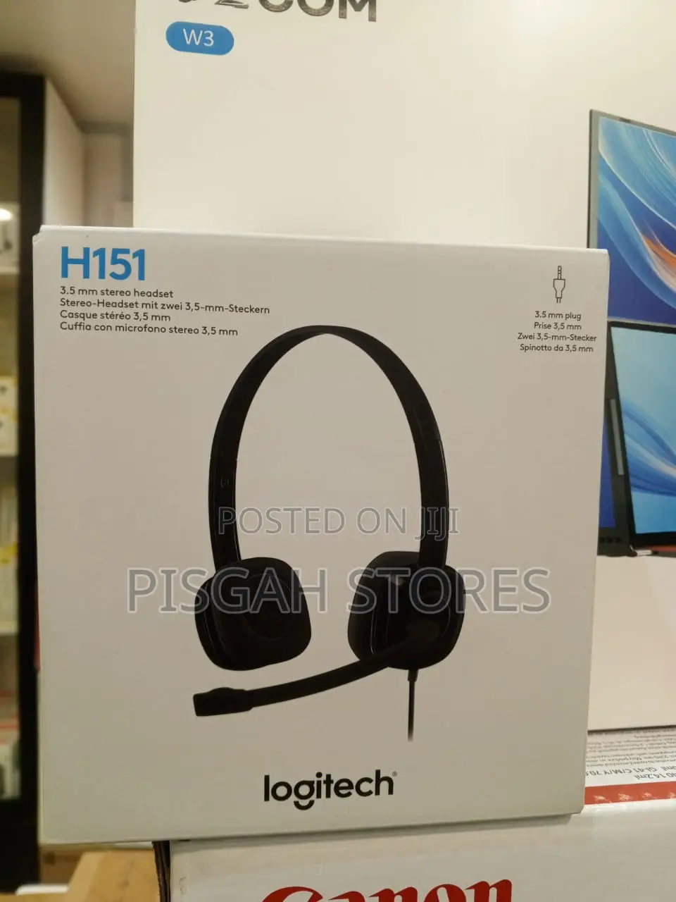 Original Wired Logitech H151 Stereo Headset