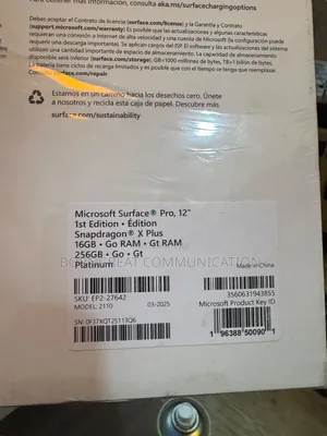 New Laptop Microsoft Surface Pro 16GB SSD 256GB