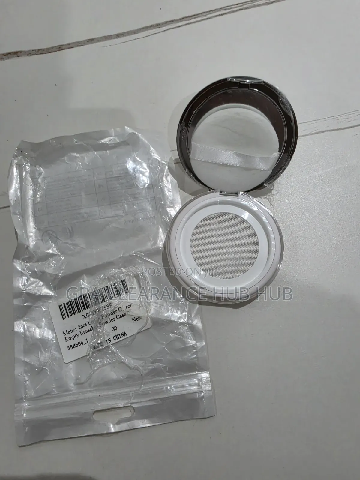 Brand New Mabor 2Pcs Reusable Loose Powder Cases