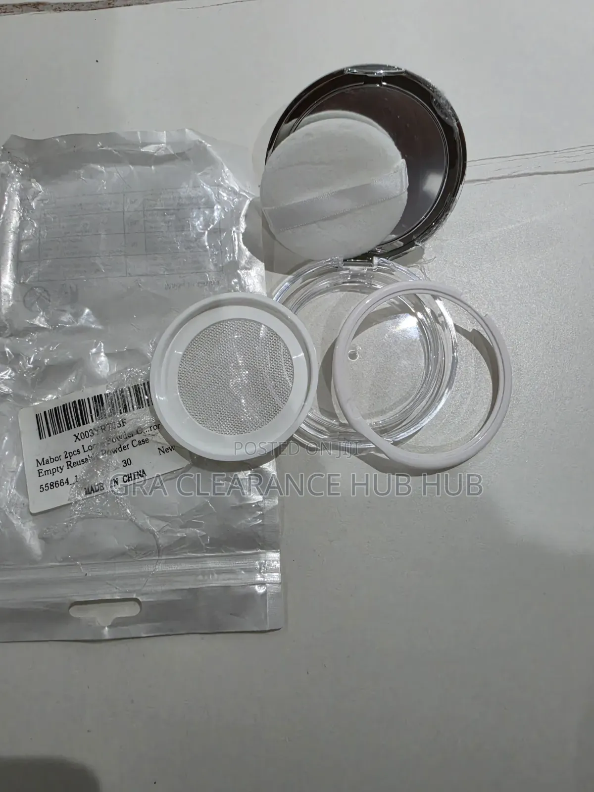 Brand New Mabor 2Pcs Reusable Loose Powder Cases