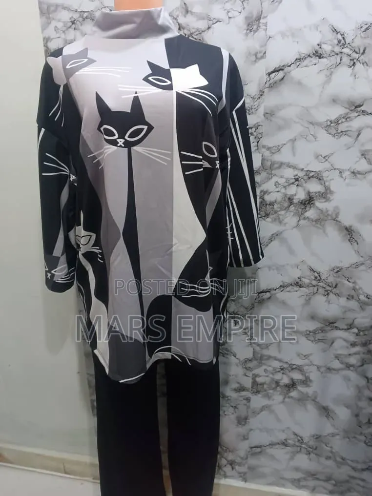 2pc Ladies Outfit - Black and White - Lugbe Abuja