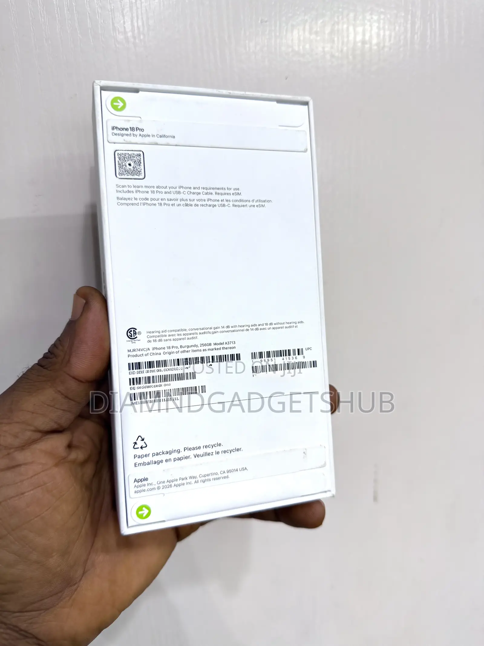New Apple iPhone 18 Pro 256 GB Red