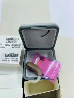 Siemens Prisma 2 Pro Tabac Hearing Aid - With Case and Accessories