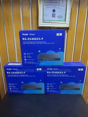 Ruijie RG-EG406XS-P 6ports Gigabit Cloud Managed Router and Switch