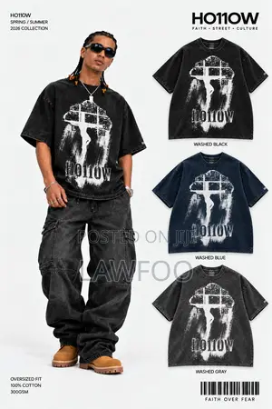 300G Pure Cotton Stone Washed Tee