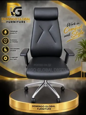 Executive High-Back Swivel PU Leather Office
