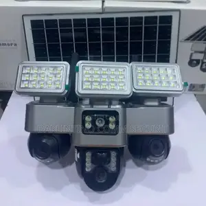 V380 Pro 3-Lens Solar-Powered PTZ Security Camera