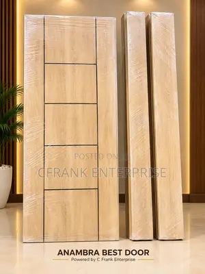 4ft by 7ft HDF Door Luxury Gold Line - Available Anambra