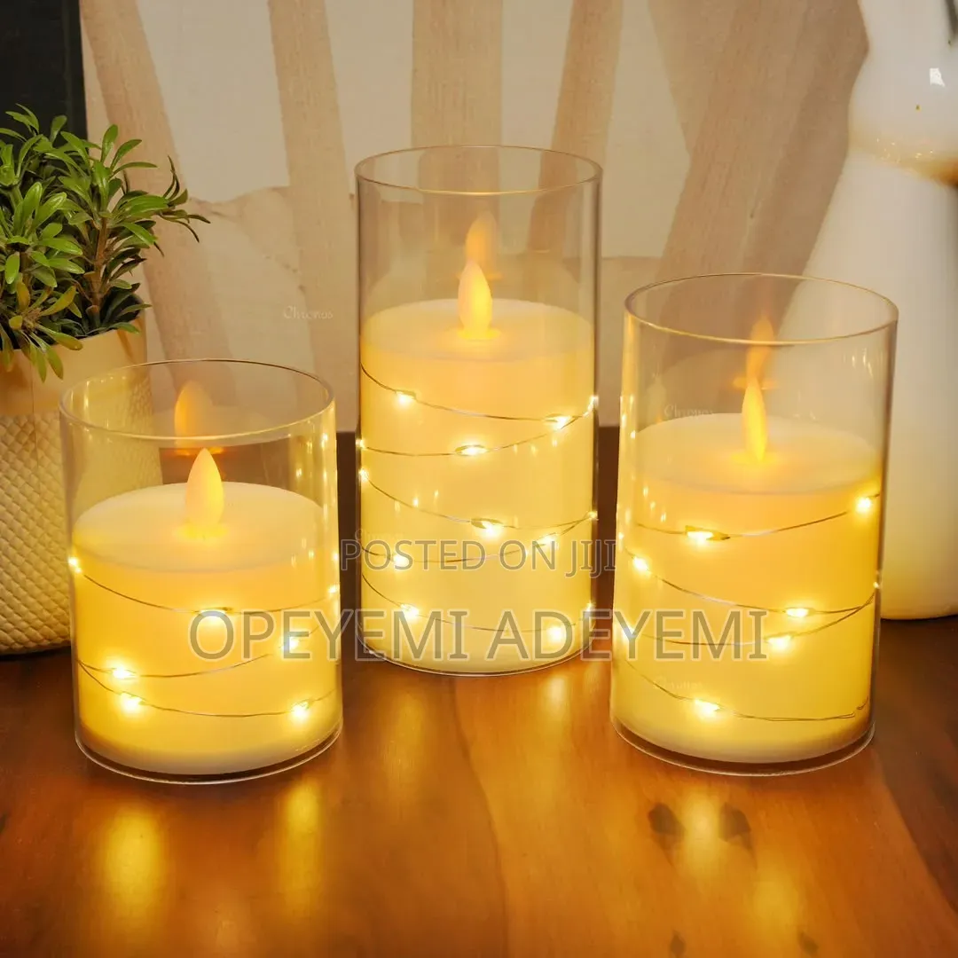 Acrylic Candle With Rope Light