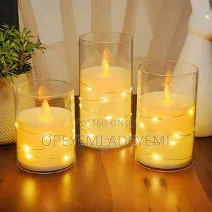 Acrylic Candle With Rope Light