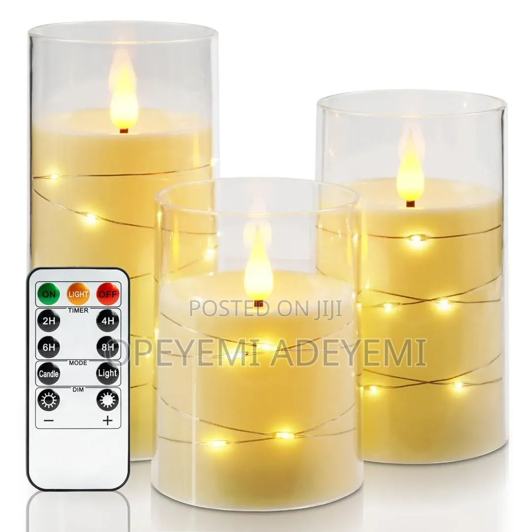 Acrylic Candle With Rope Light