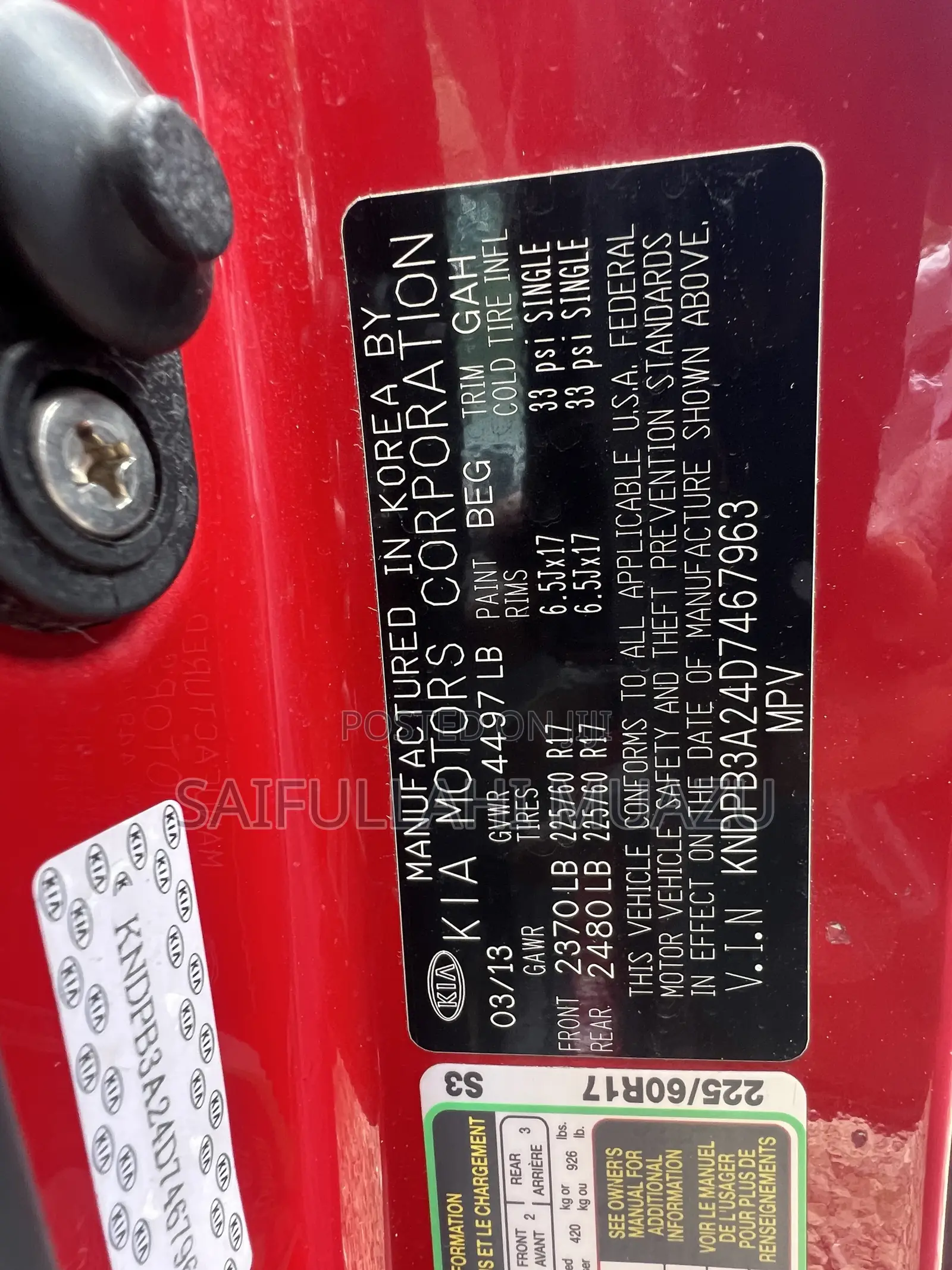 Kia Sportage 2013 Red