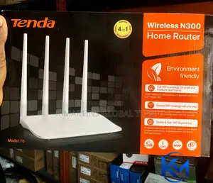 Tenda F6 300Mbps WiFi Router 4 Antenna Wireless N300