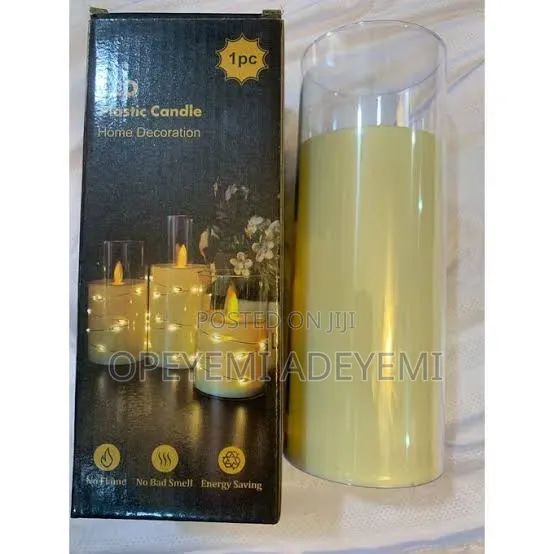 Single Pillar Glass Candle