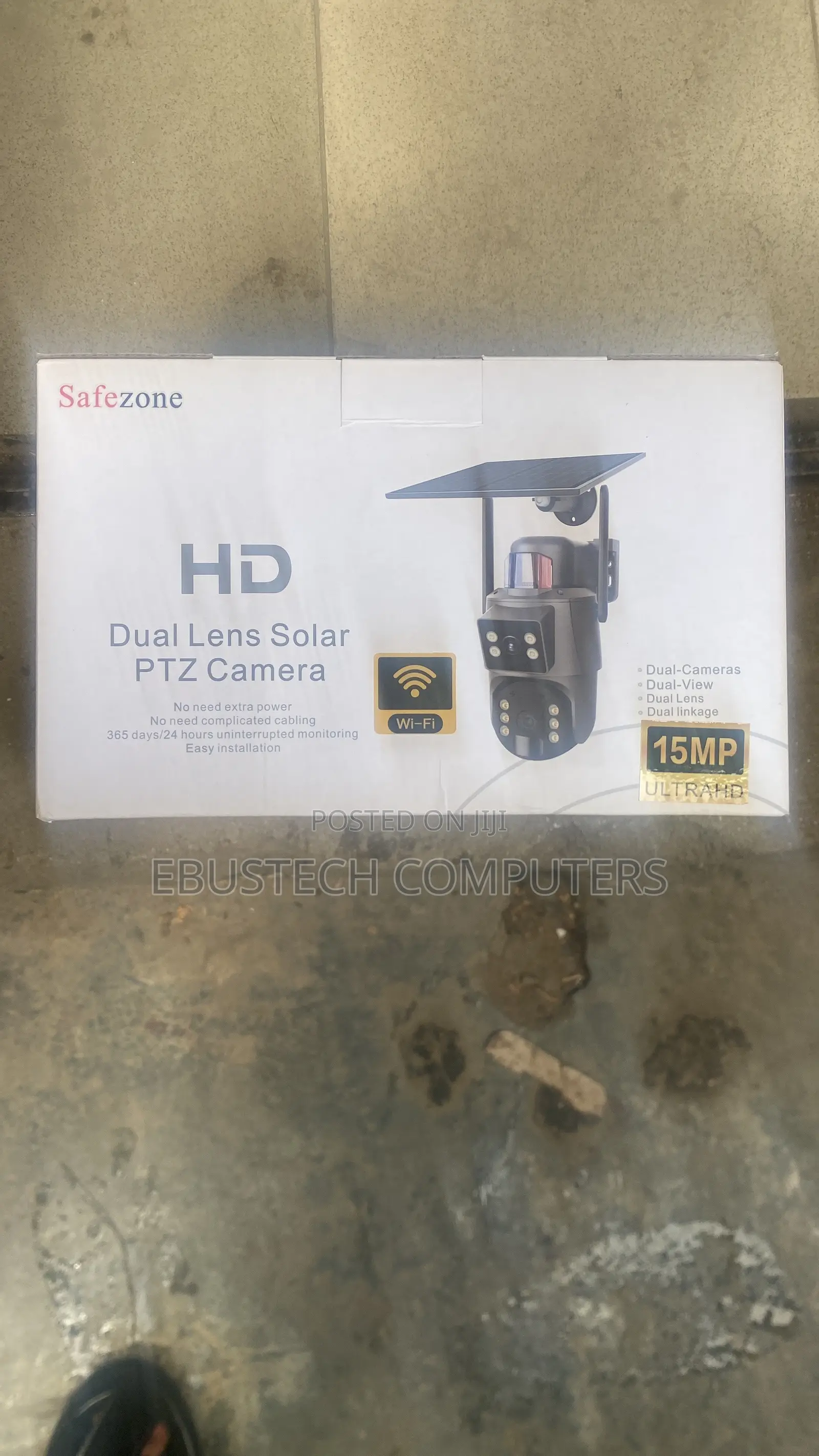 Ubox WiFi Dual Len Solar Camera