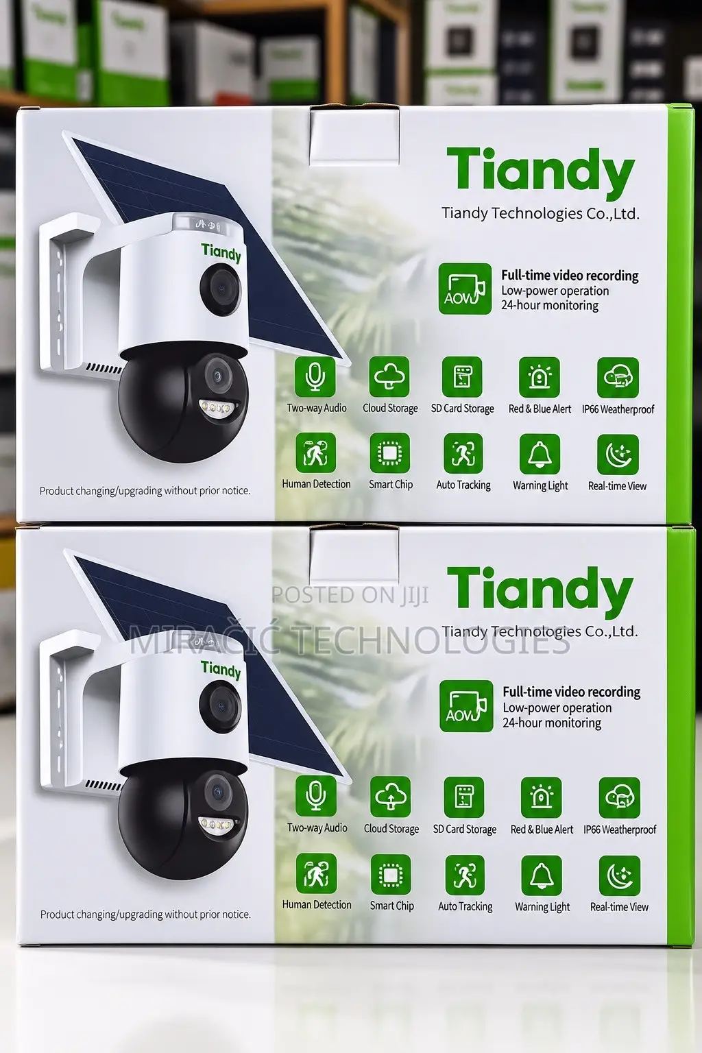 Tiandy 4G 2 Lens Solar CCTV Camera
