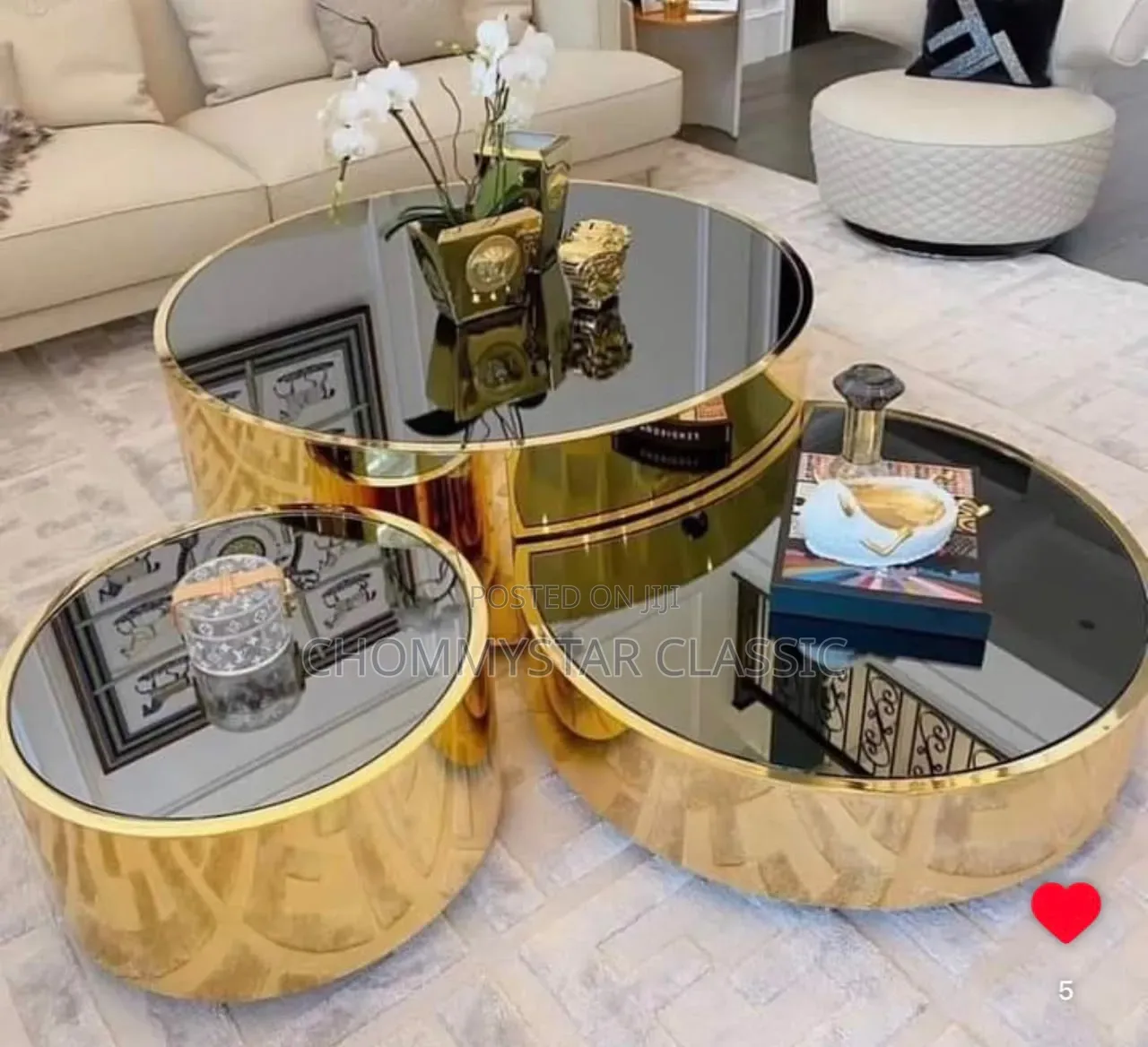 3 in 1 Centre Table Glass Top