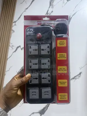 Mercury Surge Protector 6 Sockets 4 USB