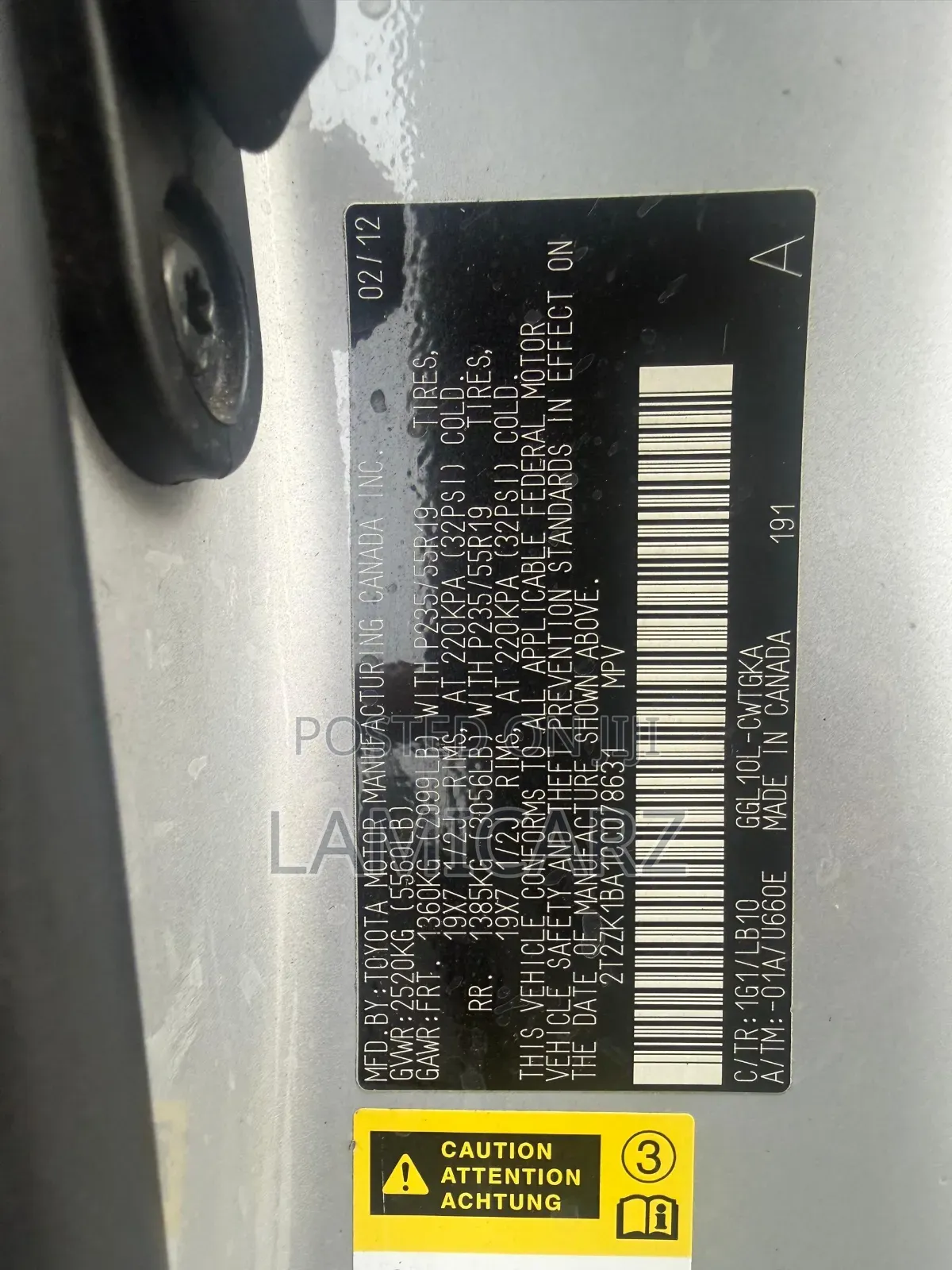 Lexus RX 2012 Silver