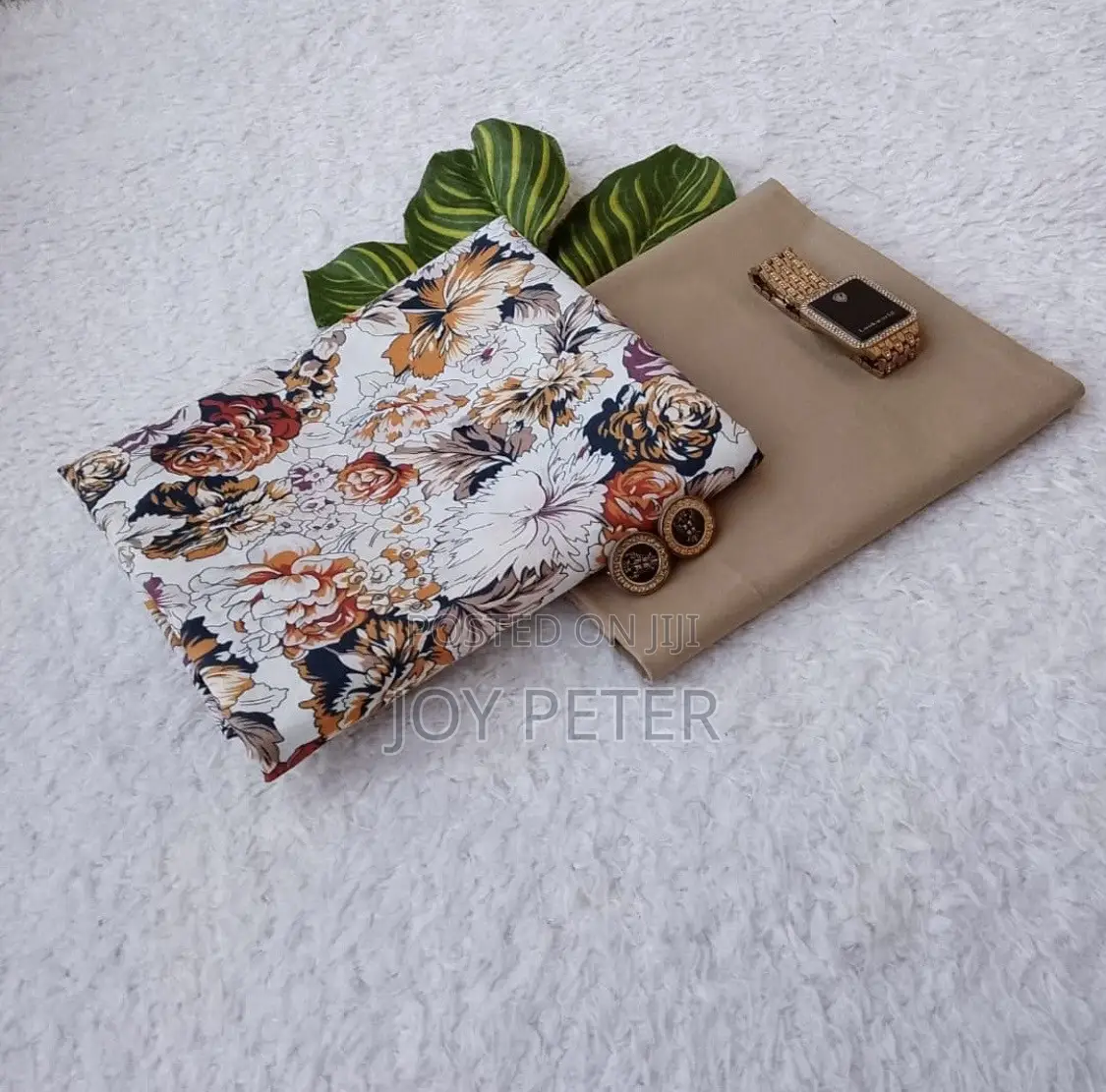 Plain and Pattern Fabric Combo