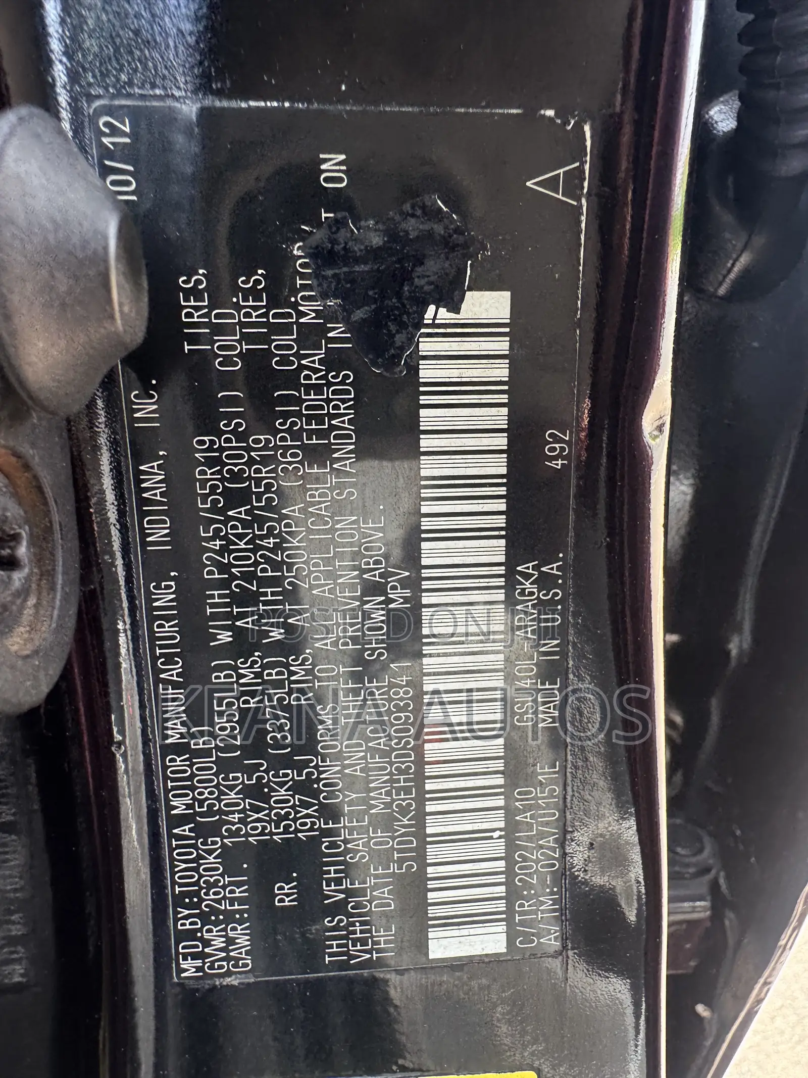 Toyota Highlander 2014 Black