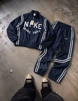 Nike Basketball Vintage Tracksuit Co-Ord Set | Navy & Black