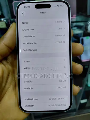Apple iPhone 16 128 GB White
