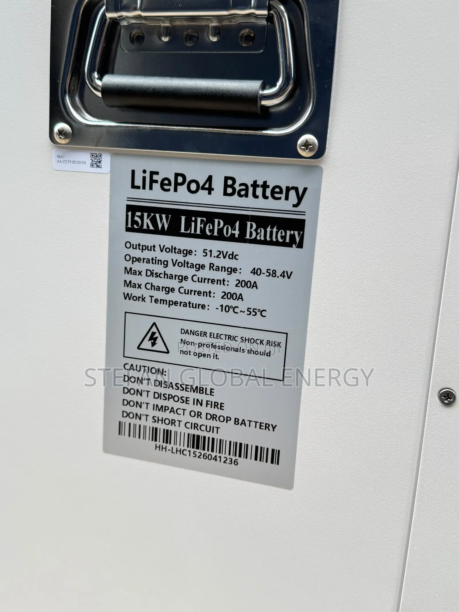 15kwh .51.2v Hamtem Littium Battery